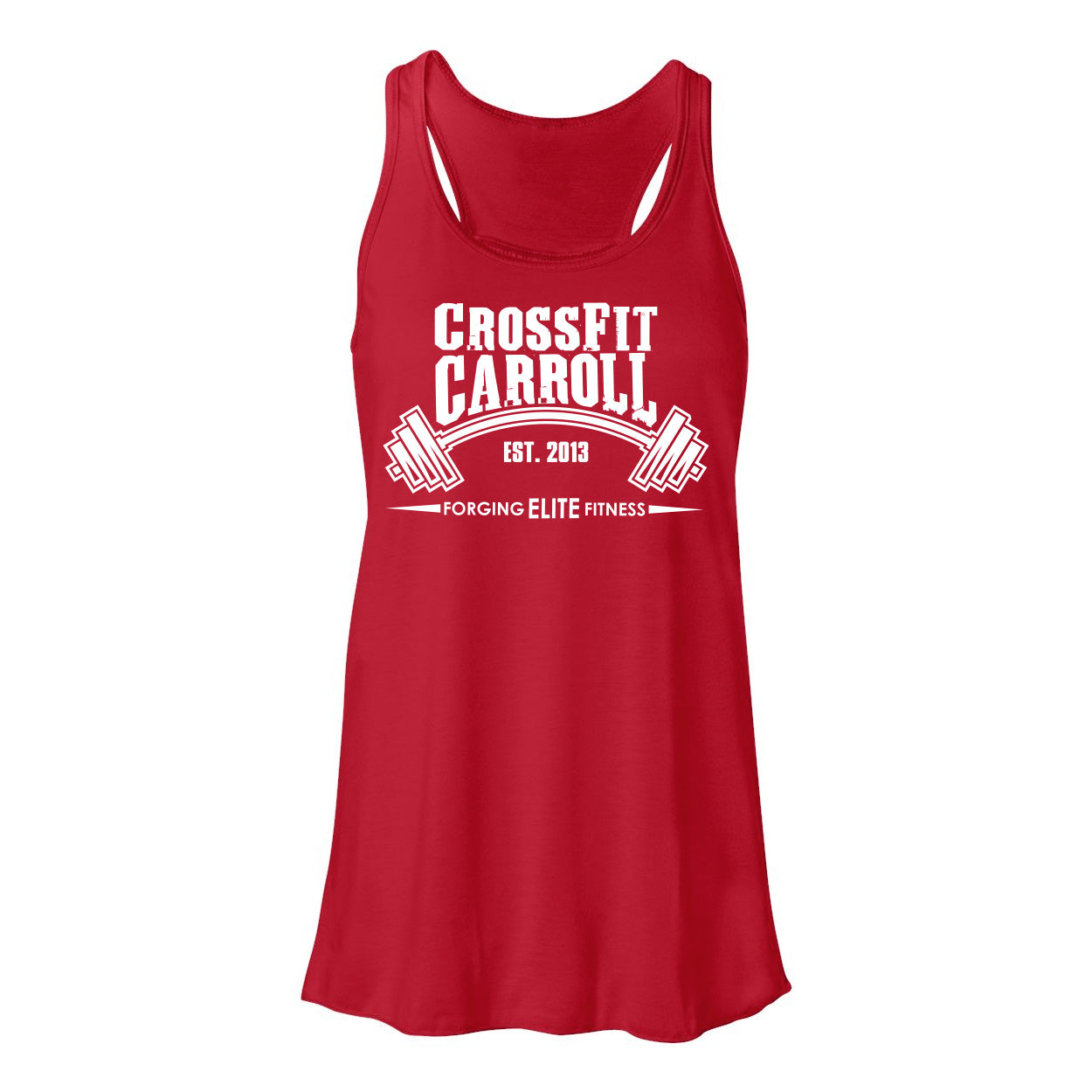 CF Carroll Women's Full Length Tank in Red — front view by VNDK8