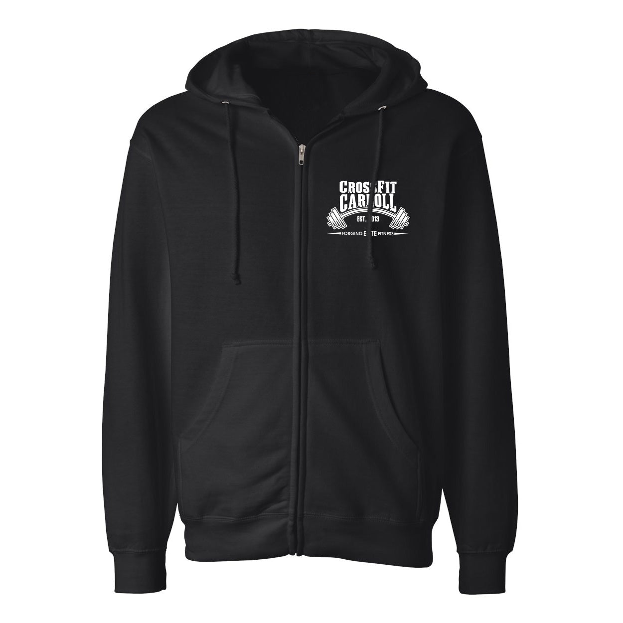 CF Carroll Full Zip Hoodie in Black — front view by VNDK8