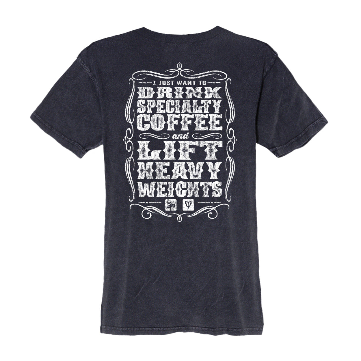 Paper Street Coffee + VNDK8 Drink Coffee Lift Weights Relaxed Tees