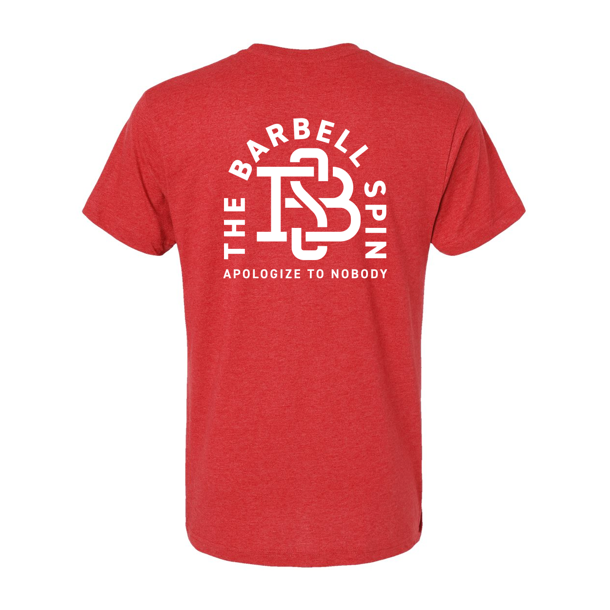 The Barbell Spin No Apologies Athletic Tees