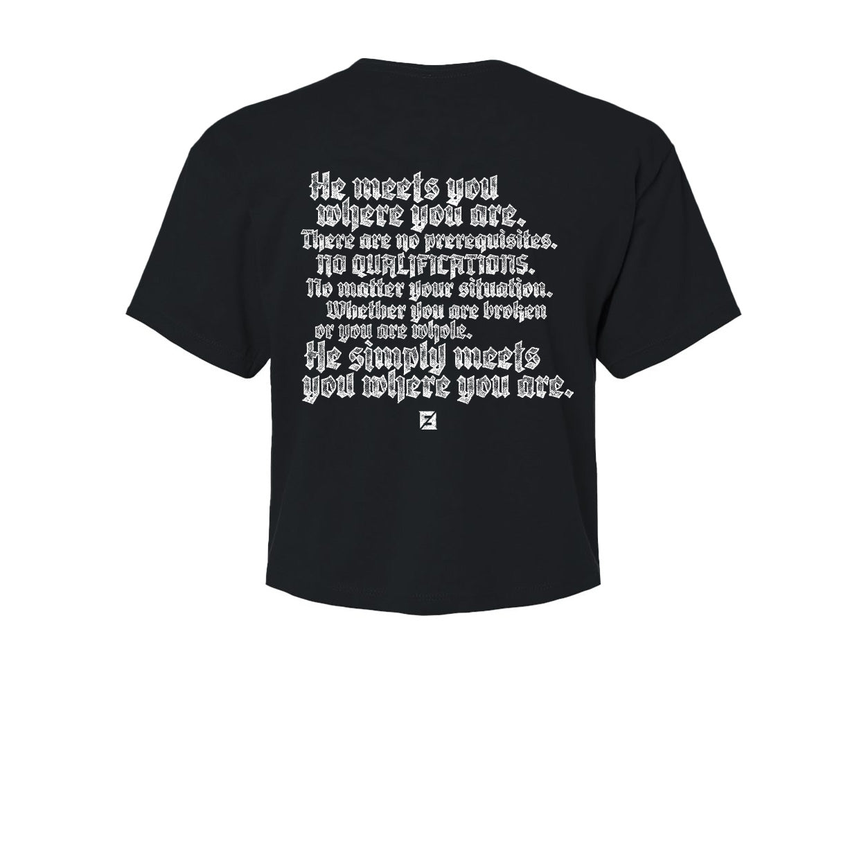 Where You Are Women's Crop Tee