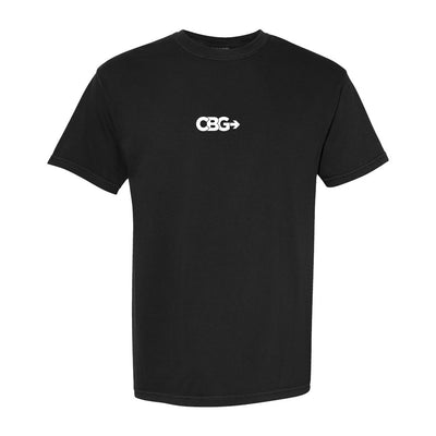 CBG Macros Unisex Athletic Tee in Black — front view by VNDK8