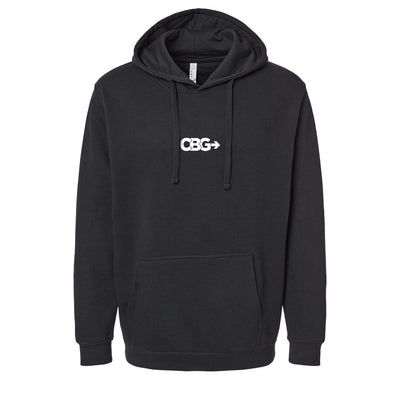 CBG Macros Pullover Hoodie in Black — front view by VNDK8