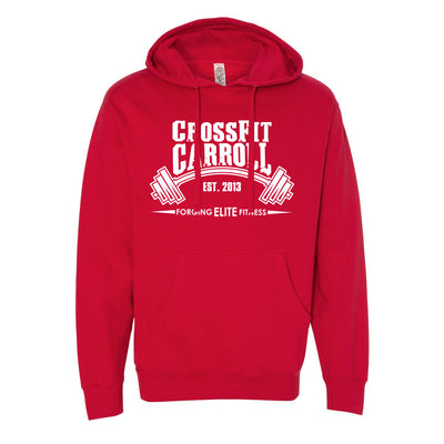 CF Carroll Hoodie in Red — front view by VNDK8