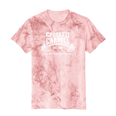 CF Carroll Relaxed Tee in Distressed Red — front view by VNDK8