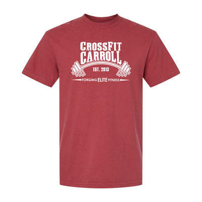 CF Carroll Relaxed Tee in Red — front view by VNDK8
