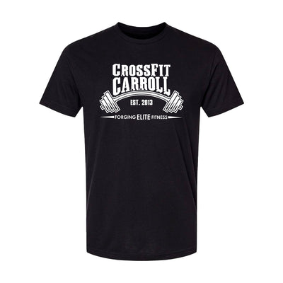 CF Carroll Athletic Tee in Black — front view by VNDK8