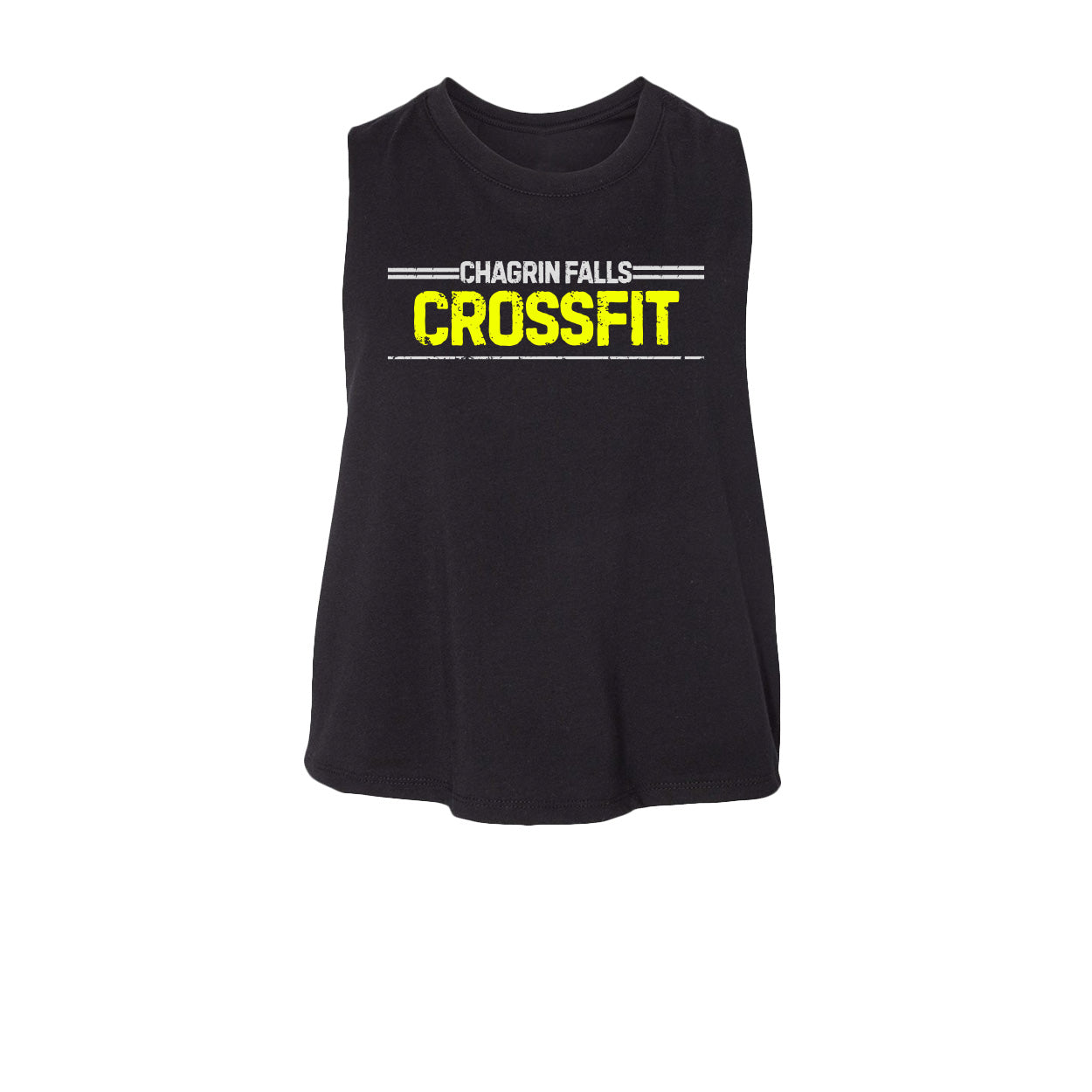 Chagrin Falls Wrecked Logo Crop Tanks