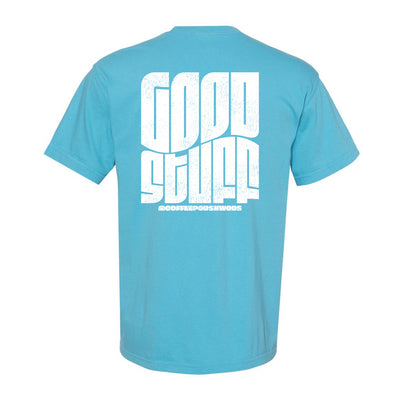 CPW Good Stuff Tee in Sapphire — back view by VNDK8