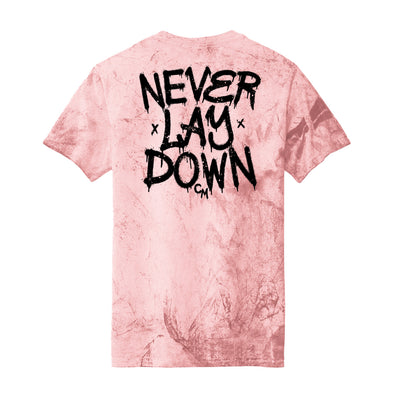 Colten Mertens NLD Graffiti v2 Tee in Distressed Red — back view by VNDK8