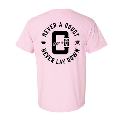 Colten Mertens Signature Relaxed Tee in Pink — back view by VNDK8