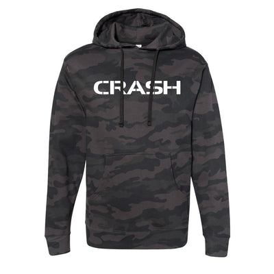 CrossFit Crash Brand Standard Hoodie in Black Camo — front view by VNDK8
