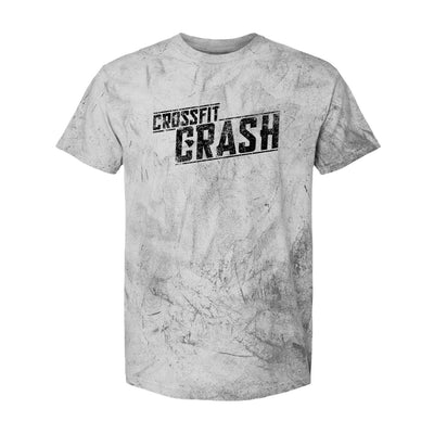 CrossFit Crash Banner Relaxed Tee in Distressed Gray — front view by VNDK8
