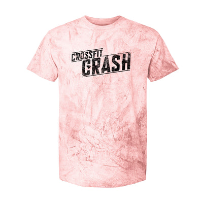 CrossFit Crash Banner Relaxed Tee in Distressed Red — front view by VNDK8