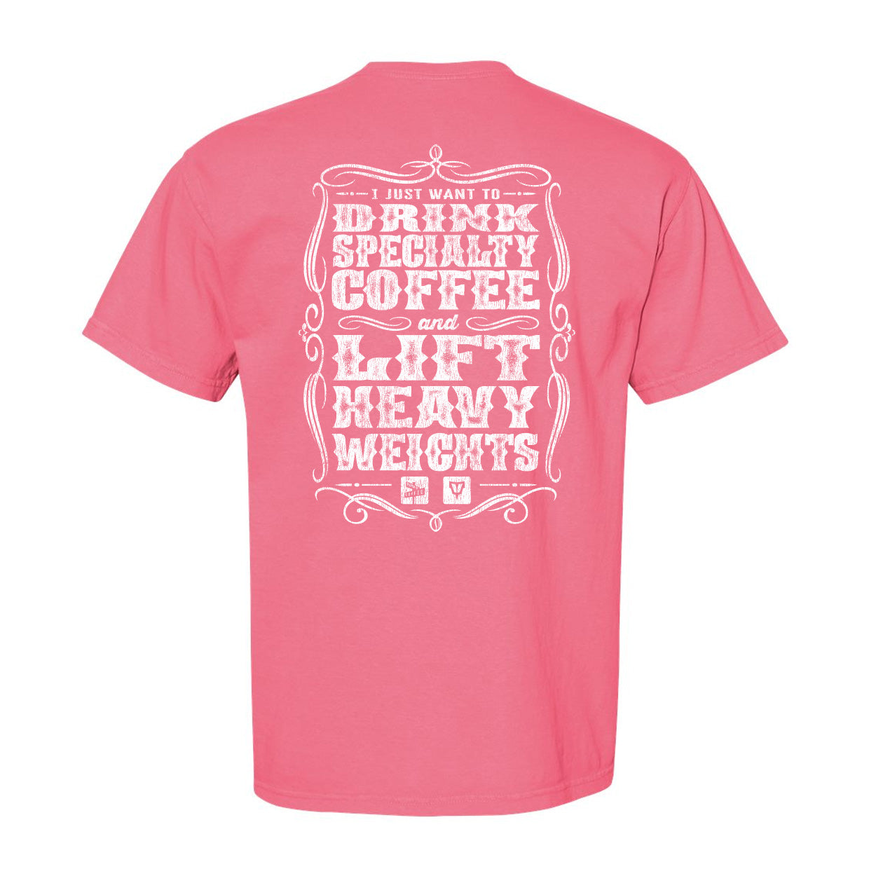 Paper Street Coffee + VNDK8 Drink Coffee Lift Weights Relaxed Tees