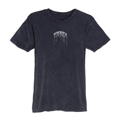 Drip Relaxed Tee in Vintage Black — front view by VNDK8