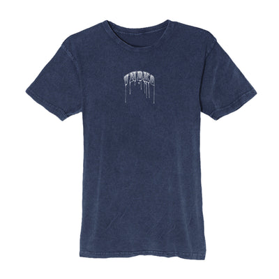 Drip Relaxed Tee in Vintage Denim — front view by VNDK8