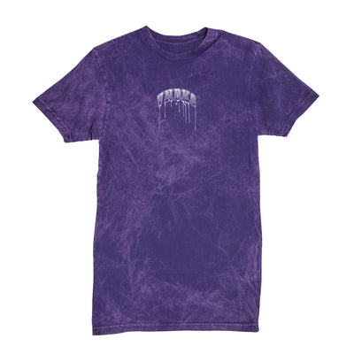 Drip Relaxed Tee in Vintage Purple — front view by VNDK8