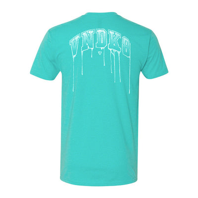 Drip Athletic Tee in Tahiti — back view by VNDK8