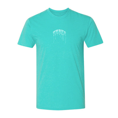 Drip Athletic Tee in Tahiti — front view by VNDK8