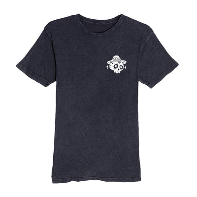 Ego is Not Your Amigo Tee in Vintage Black — front view by VNDK8