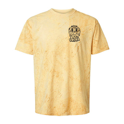 Everything is Fine Tee in Distressed Yellow — front view by VNDK8