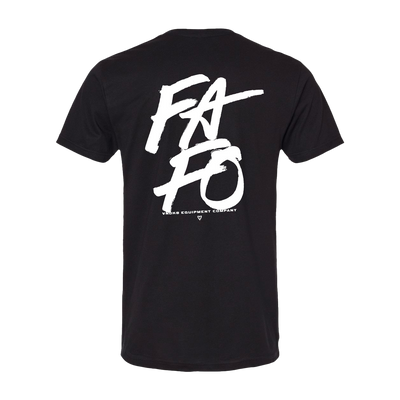 FAFO Athletic Tee in Black — back view by VNDK8