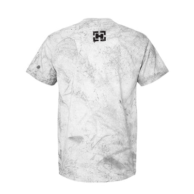 Hiller HillerFit Relaxed Tee in Distressed Gray — back view by VNDK8
