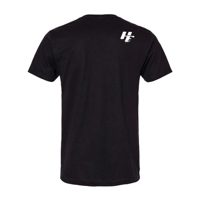 Hiller Icon Athletic Tee in Black — back view by VNDK8
