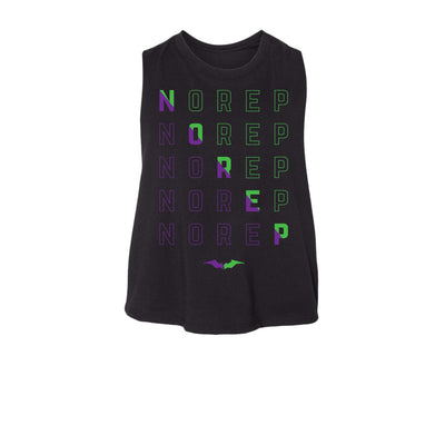 Hiller NOREP Intervals Women's Crop Tank in Joker colorway — front view by VNDK8