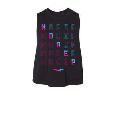 Hiller NOREP Intervals Women's Crop Tank in Two Face colorway — front view by VNDK8