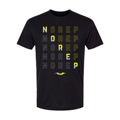 Hiller NOREP Intervals Tee in Dark Knight colorway — front view by VNDK8