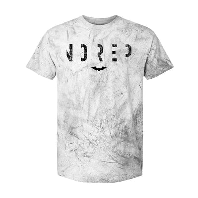Hiller NOREP Distress Signal Tee in Gotham Gray — front view by VNDK8