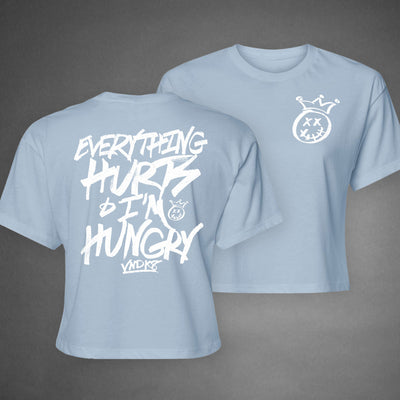 Everything Hurts Women's Crop Tee — combo color thumbnail by VNDK8