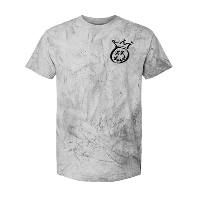 Everything Hurts Relaxed Tee in Distressed Gray — front view by VNDK8
