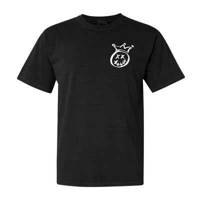 Everything Hurts Relaxed Tee in Black — front view by VNDK8