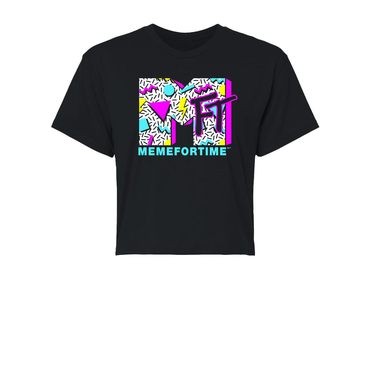 MFT "I Love the 80's" Women's Crop Tee