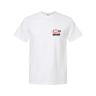 MTW I Love All Wieners Tee in White — front view by VNDK8