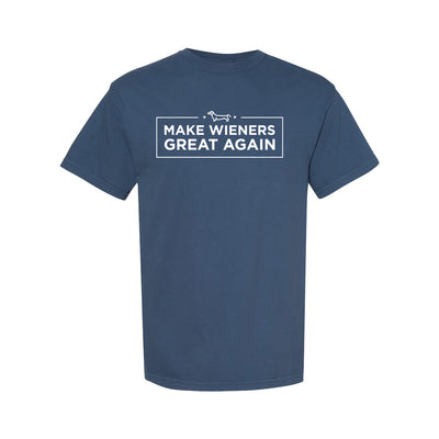 MTW Great Wiener Tee in Blue — front view by VNDK8