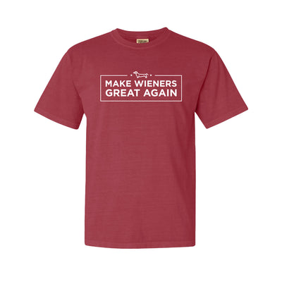 MTW Great Wiener Tee in Red — front view by VNDK8