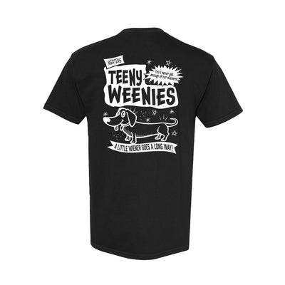 MTW Retro Wiener Tee in Black — back view by VNDK8