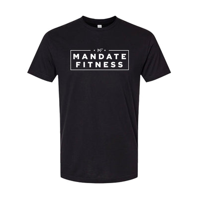 Mandate Fitness Tee in Black — front view by VNDK8