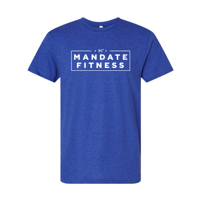 Mandate Fitness Tee in Blue — front view by VNDK8
