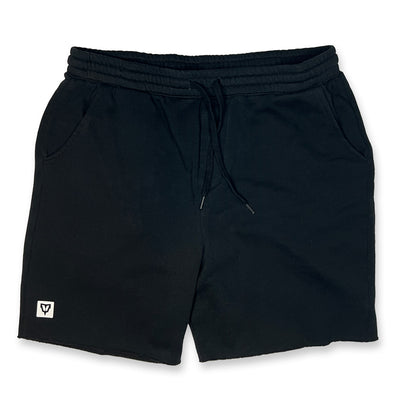 Men's Rest Day Fleece Shorts in Black — front view by VNDK8