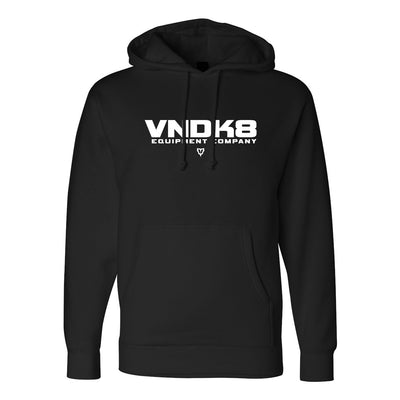 VNDK8 Nameplate Hoodie in Black — front view by VNDK8