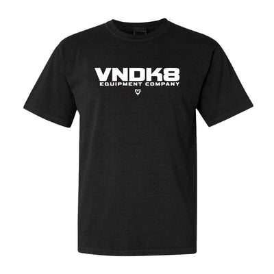 VNDK8 Nameplate Relaxed Tee in Black — front view by VNDK8