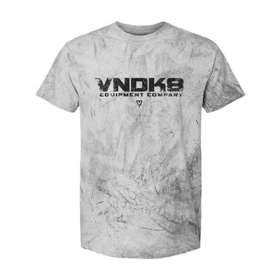 VNDK8 Nameplate Relaxed Tee in Distressed Gray — front view by VNDK8