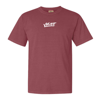 No Tomorrow Tee in Red — front view by VNDK8