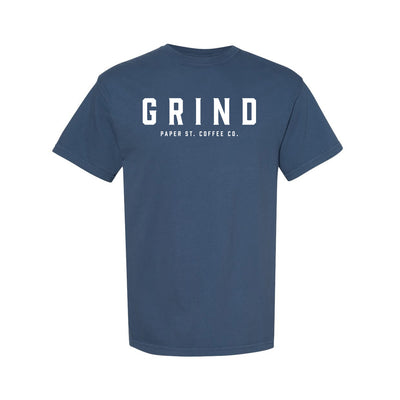 Paper Street Coffee Grind Tee in Midnight — front view by VNDK8