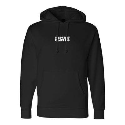 Paper Street Coffee Lazy Days Hoodie in Black — front view by VNDK8